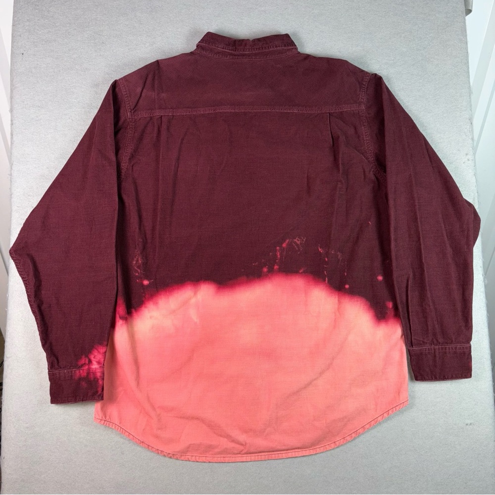 Eddie Bauer Corduroy Shirt Size Large Red - Picture 4 of 9